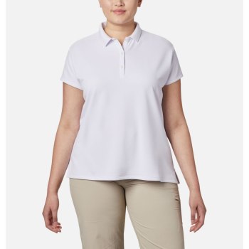 Columbia PFG Innisfree Short Sleeve Plus Size, Polo Blancos Para Mujer | 476305-LFM